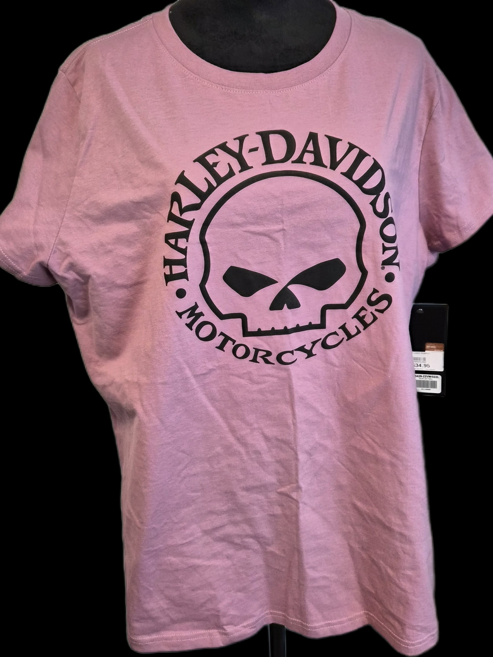 Harley-Davidson Pink Skull Logo T-Shirt ~ 2XL